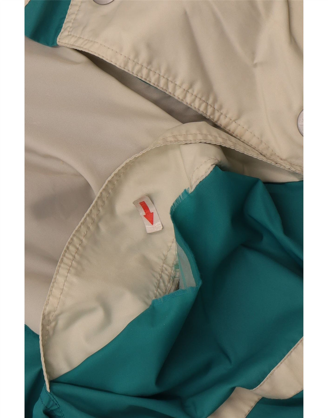K-Way Mens Hooded Ski Jacket UK 40 Large Blue Colourblock Polyester