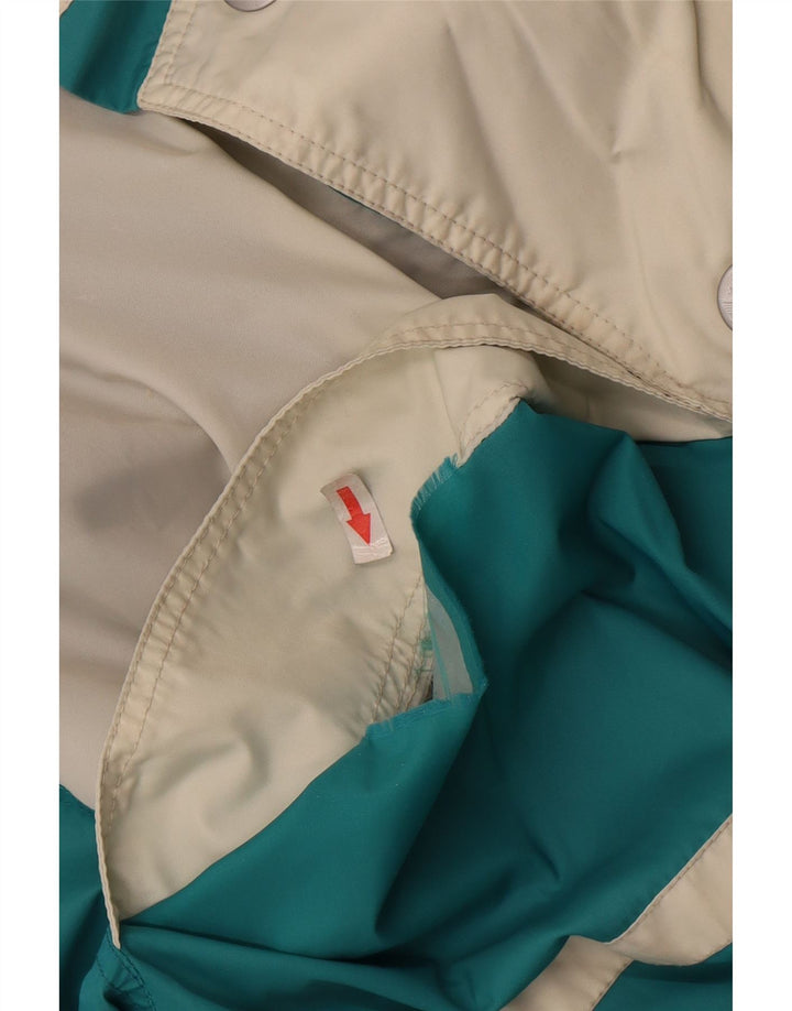 K-Way Mens Hooded Ski Jacket UK 40 Large Blue Colourblock Polyester