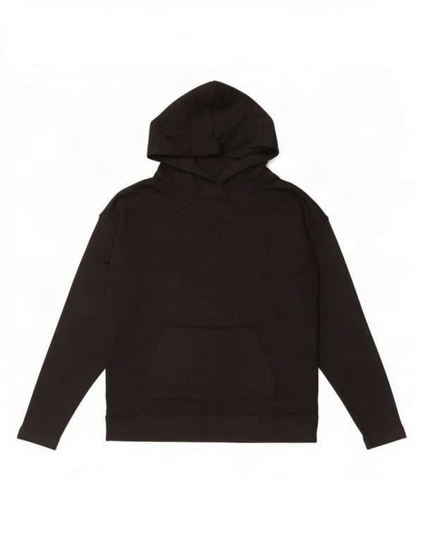 Gap Womens Hoodie Jumper UK 10 Small Black Polyester