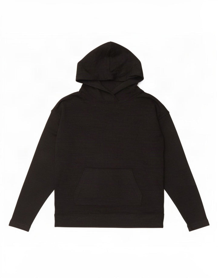 Gap Womens Hoodie Jumper UK 10 Small Black Polyester