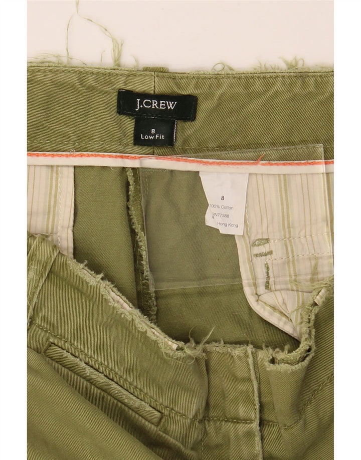 J. CREW Womens Low Fit Chino Shorts US 8 Medium W32  Khaki Cotton Vintage J. Crew and Second-Hand J. Crew from Messina Hembry 