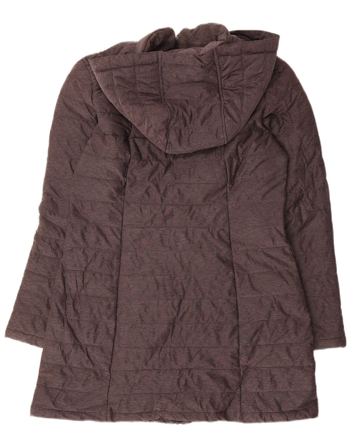 Nautica Womens Hooded Padded Coat UK 10 Small Grey Polyester