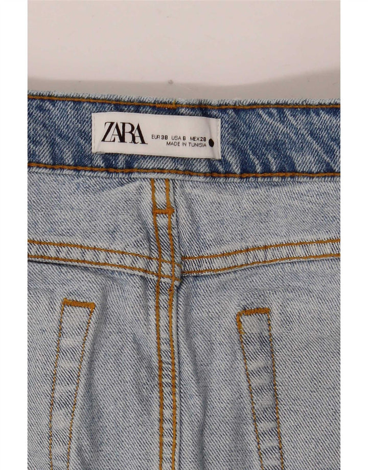 Zara Womens Denim Skirt EU 38 Small W28 Blue