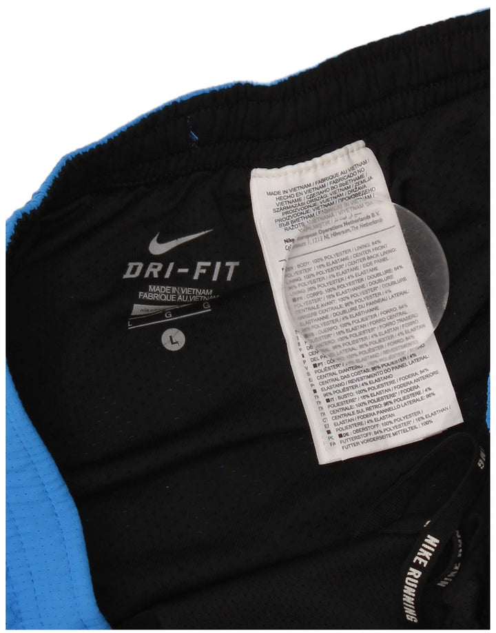 Nike Mens Dri Fit Sport Shorts Large Blue Polyester