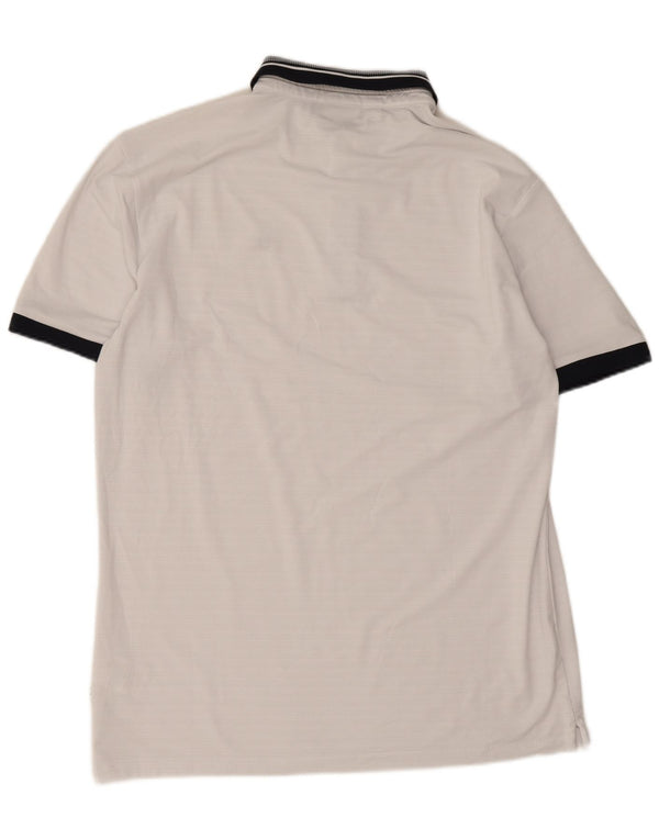 Calvin Klein Mens Golf Polo Shirt Medium White Colourblock Polyester