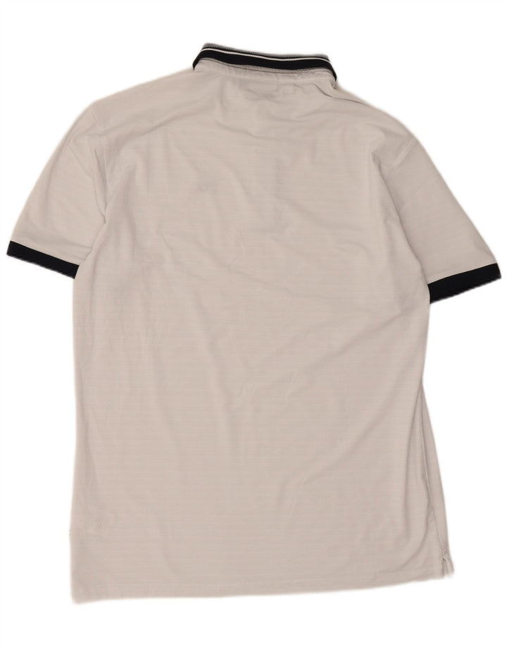 Calvin Klein Mens Golf Polo Shirt Medium White Colourblock Polyester