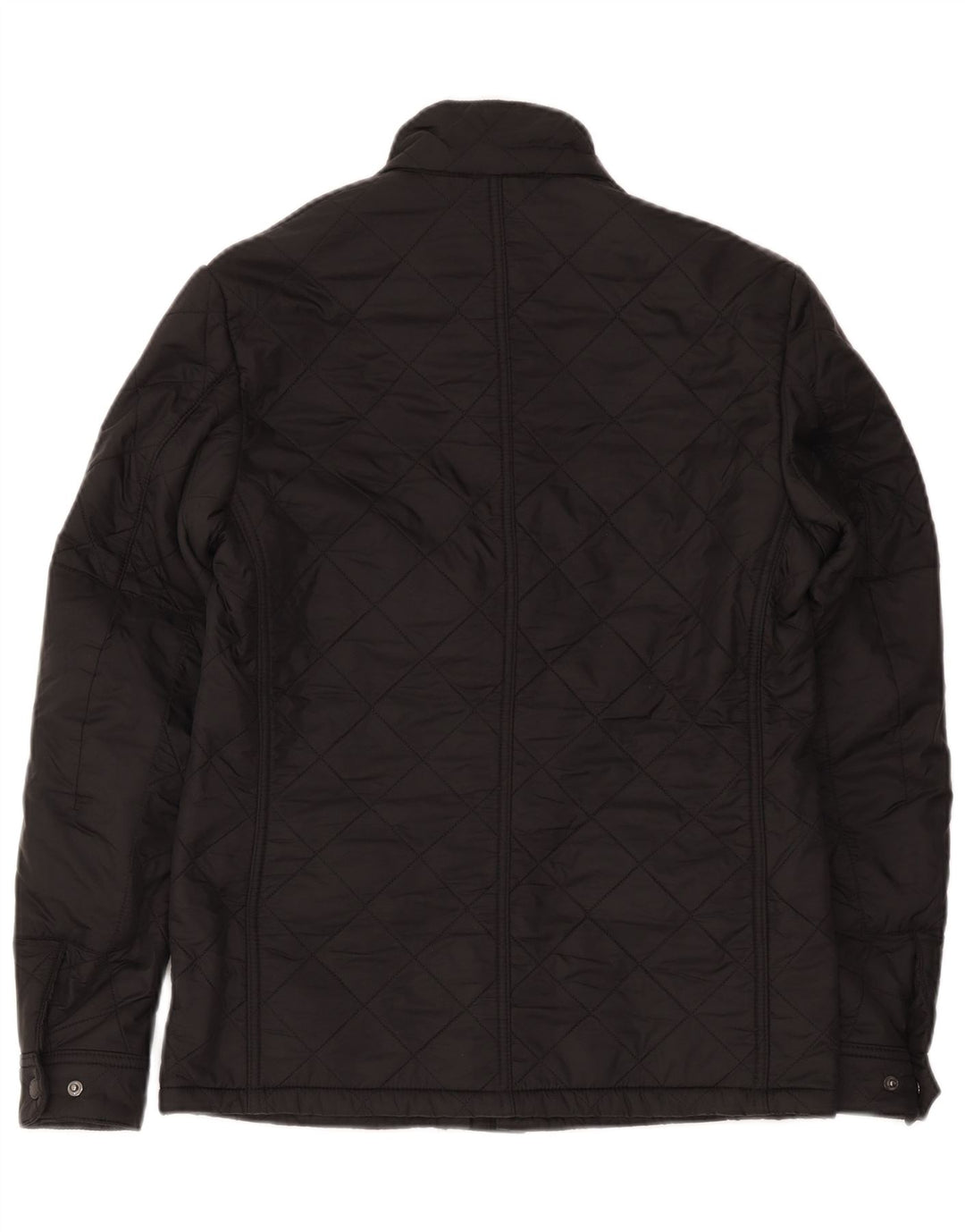 Barbour Mens Quilted Jacket UK 36 Small Black Polyester
