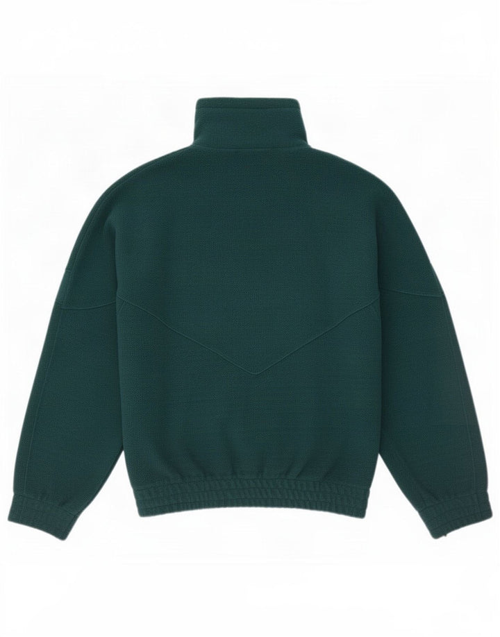 Gabor Mens Zip Neck Fleece Jumper Medium Green