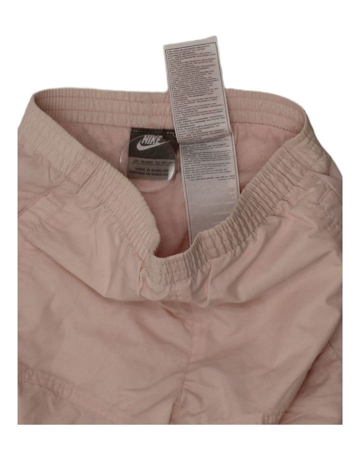 Nike Girls Tracksuit Trousers 2-3 Years Pink Polyester