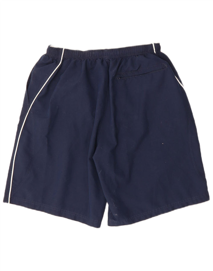 NIKE Mens Sport Shorts Large  Navy Blue Polyester