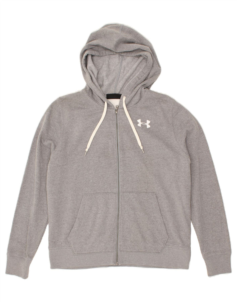 UNDER ARMOUR Mens Zip Hoodie Sweater Large Grey Cotton | Vintage Under Armour | Thrift | Second-Hand Under Armour | Used Clothing | Messina Hembry 