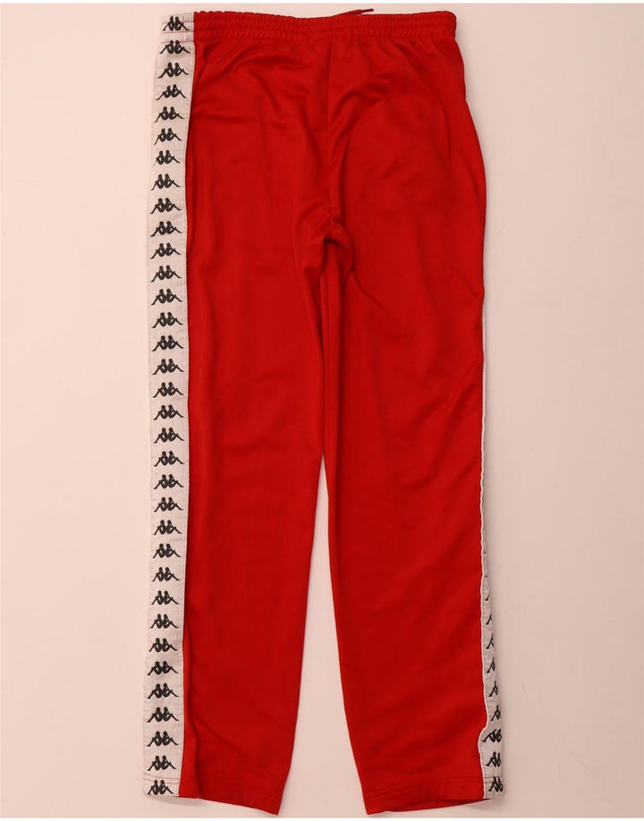 KAPPA Mens Graphic Tracksuit Trousers Medium  Red Polyester