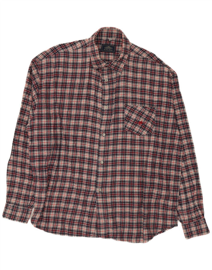 Charro Mens Flannel Shirt XL Multicoloured Check Cotton