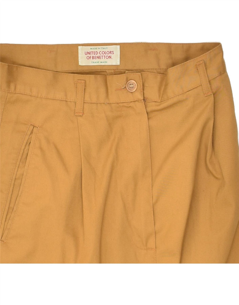 BENETTON Womens Tapered Pegged Casual Trousers IT 44 Medium W28 L28 Brown | Vintage Benetton | Thrift | Second-Hand Benetton | Used Clothing | Messina Hembry 