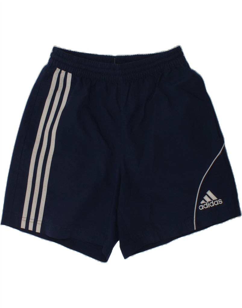 ADIDAS Boys Sport Shorts 13-14 Years Navy Blue | Vintage Adidas | Thrift | Second-Hand Adidas | Used Clothing | Messina Hembry 