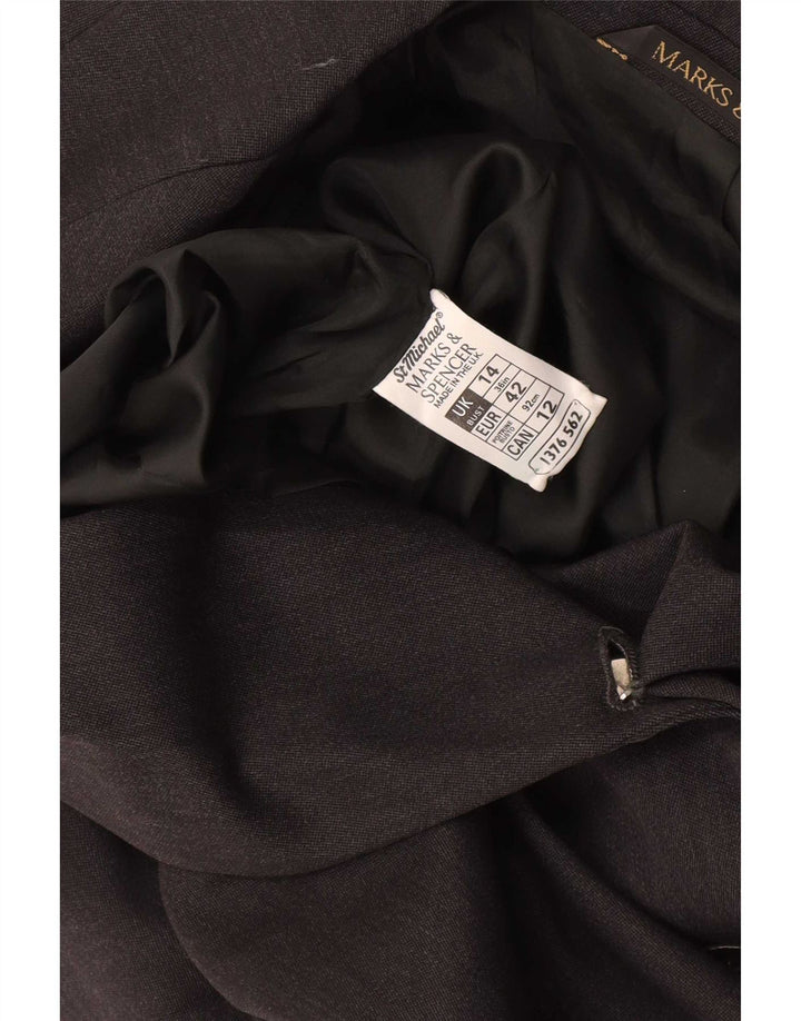 Marks & Spencer Womens St. Michael Blazer Jacket UK 14 Large Grey