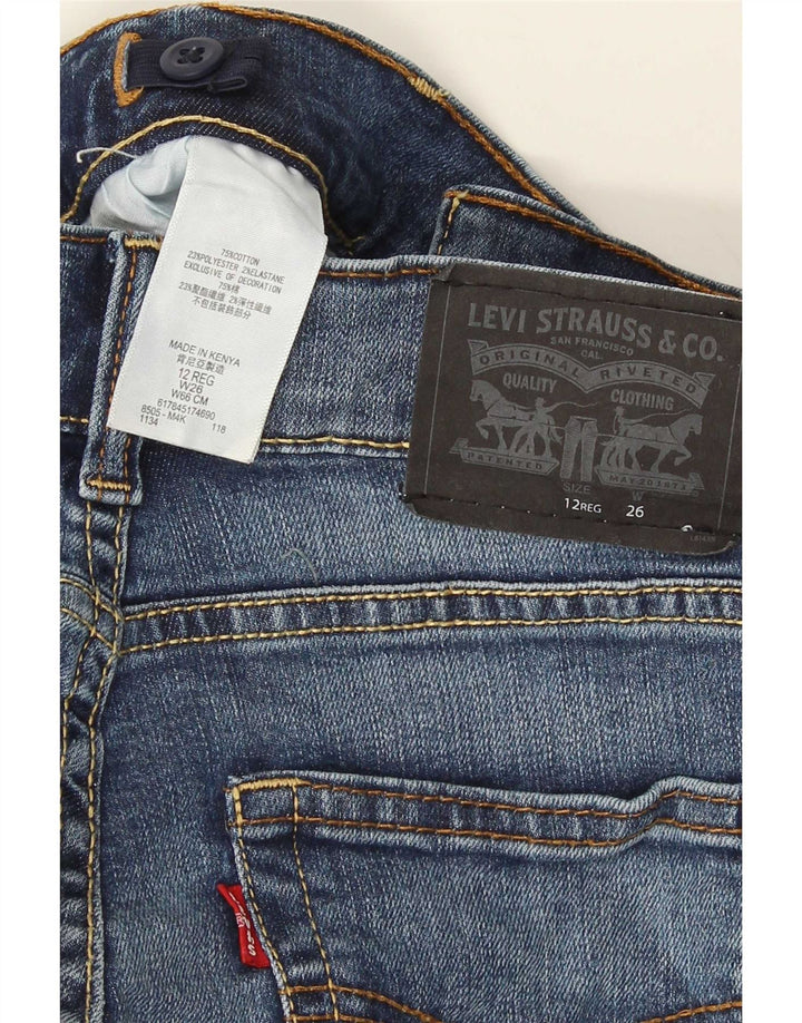 Levi's Boys 511 Slim Denim Shorts 11-12 Years W26  Blue Cotton