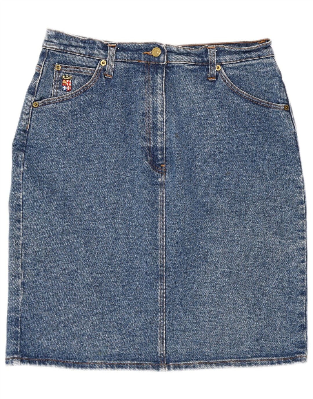 Armata Di Mare Womens Denim Skirt W32 Large Blue