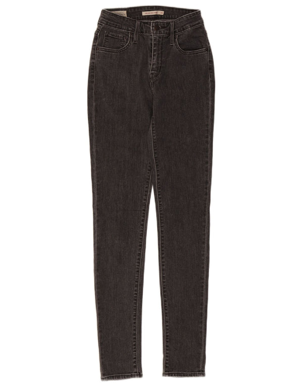 Levi's Womens 721 High Rise Skinny Jeans W26 L31 Grey