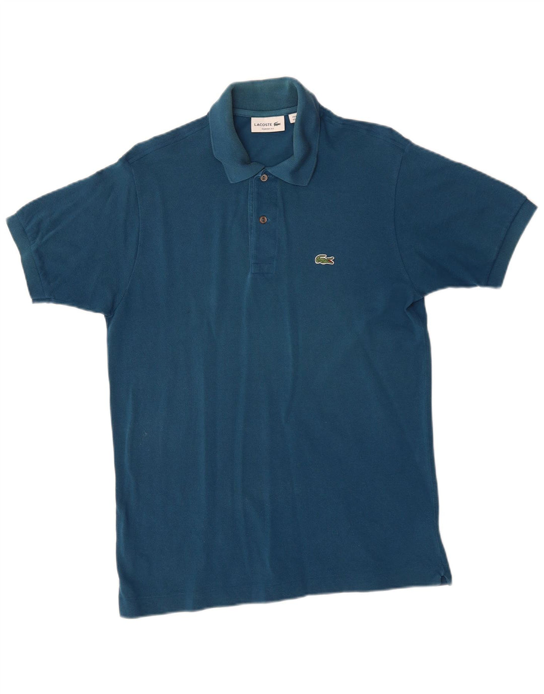 Lacoste Mens Classic Fit Polo Shirt Medium Blue Cotton