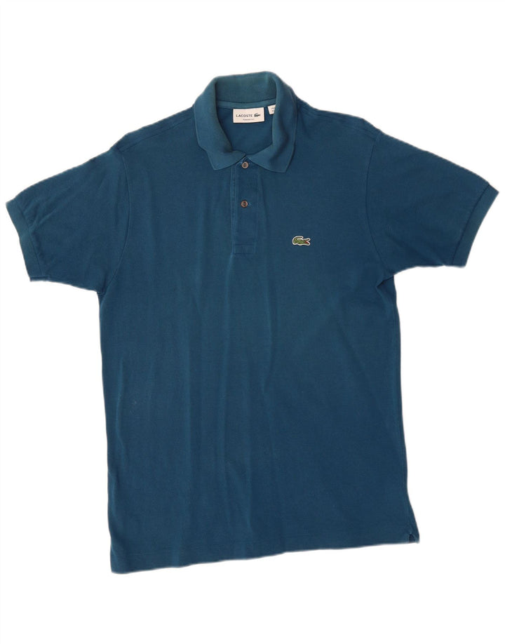 Lacoste Mens Classic Fit Polo Shirt Medium Blue Cotton