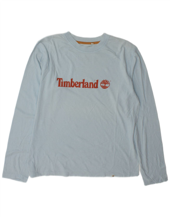 Timberland Mens Graphic Top Long Sleeve Large Blue