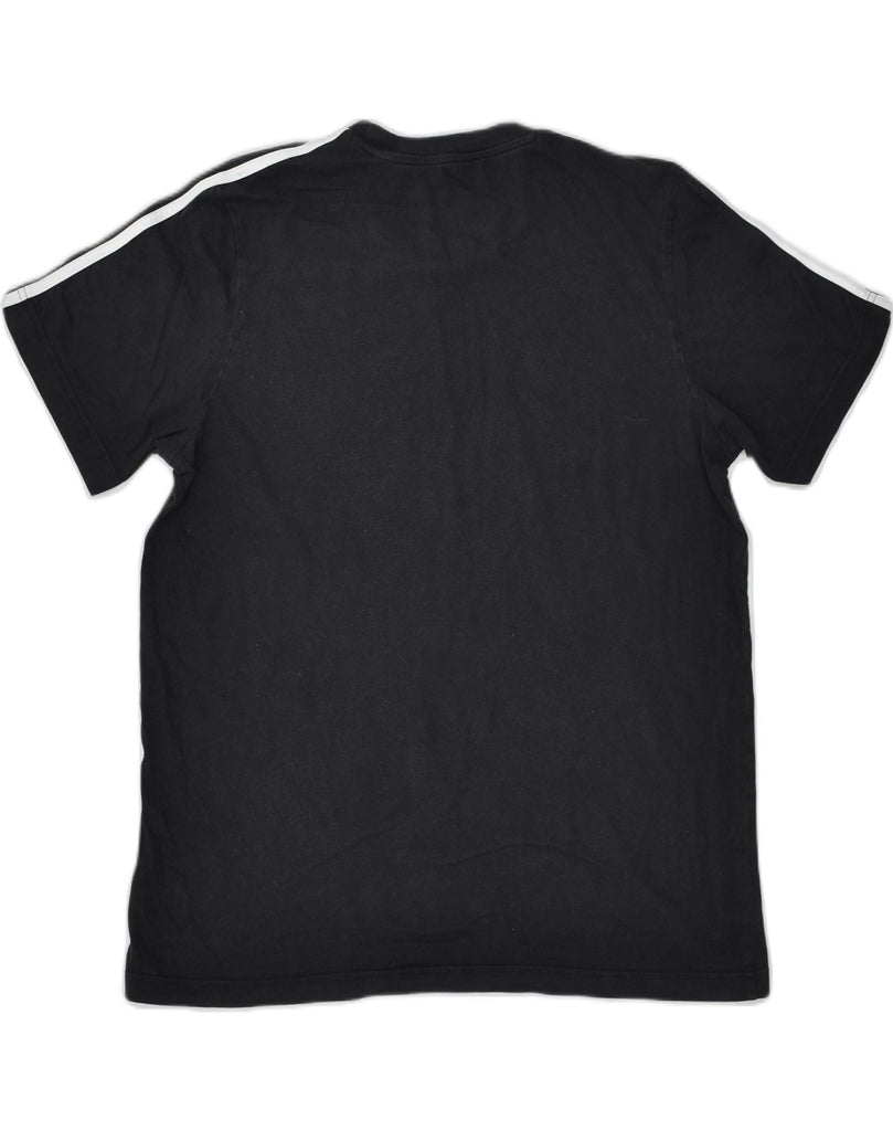 ADIDAS Mens T-Shirt Top Large Black Cotton | Vintage Adidas | Thrift | Second-Hand Adidas | Used Clothing | Messina Hembry 