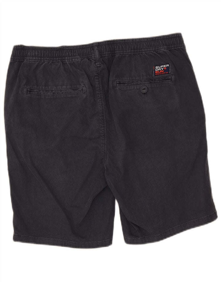 Superdry Mens Chino Shorts Medium  Navy Blue Cotton