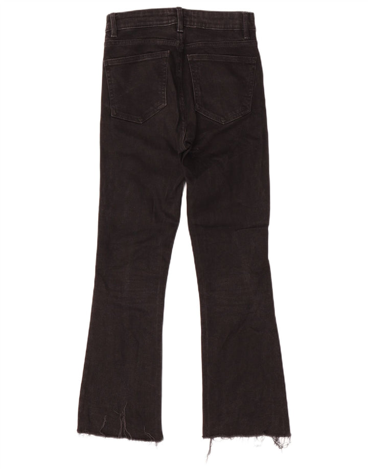 Zara Womens Flared Jeans EU 24 2XS W24 L26 Black Cotton