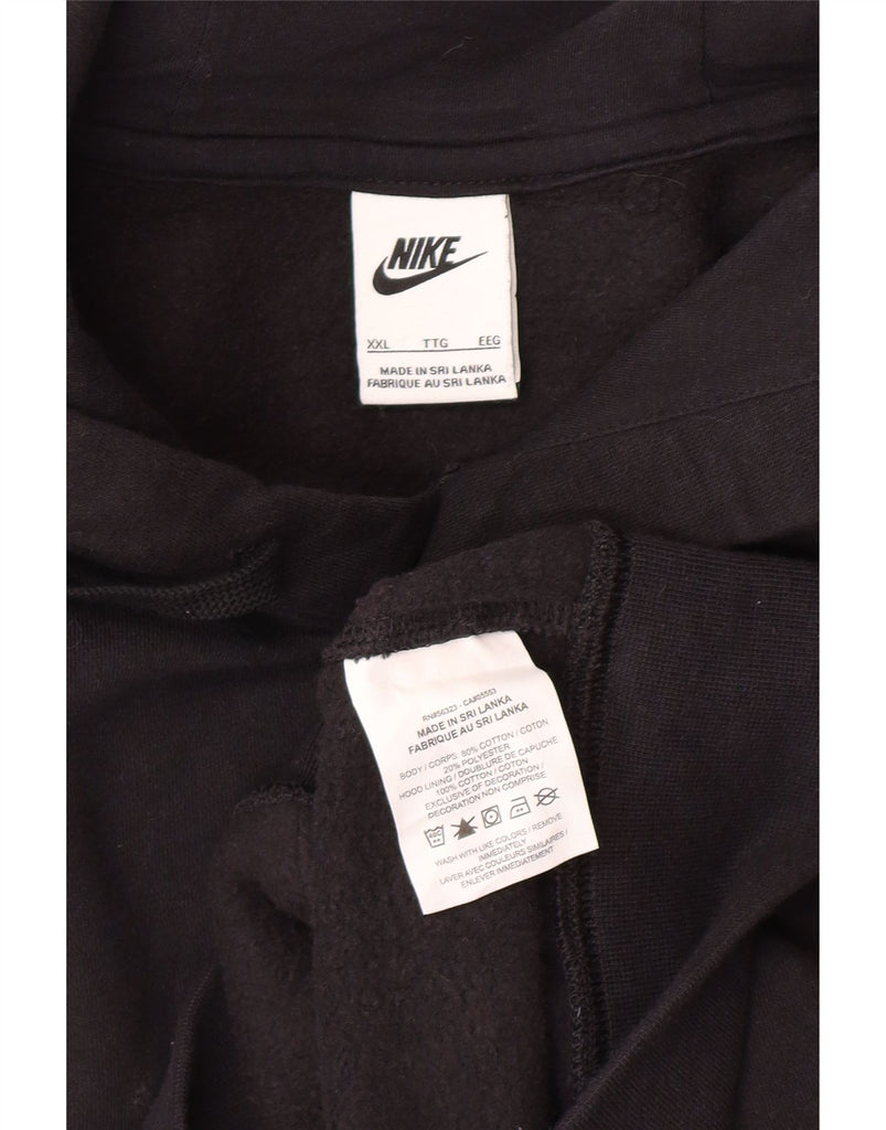 NIKE Mens Hoodie Jumper 2XL Black Cotton Vintage Nike and Second-Hand Nike from Messina Hembry 