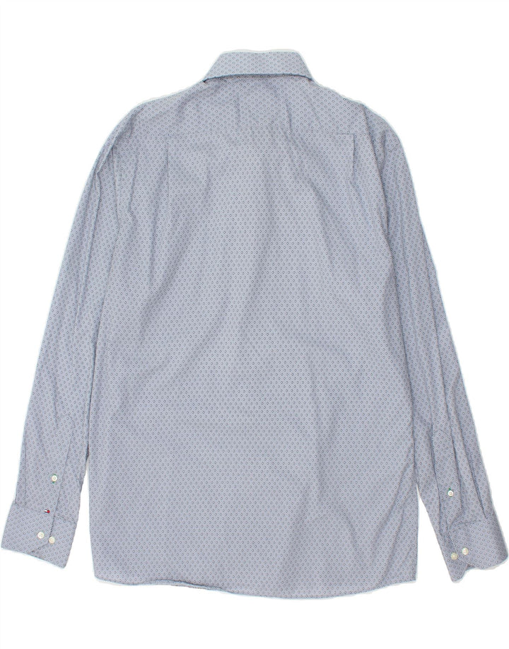 TOMMY HILFIGER Mens Shirt Size 16 1/2 Large Blue Argyle/Diamond Cotton Vintage Tommy Hilfiger and Second-Hand Tommy Hilfiger from Messina Hembry 