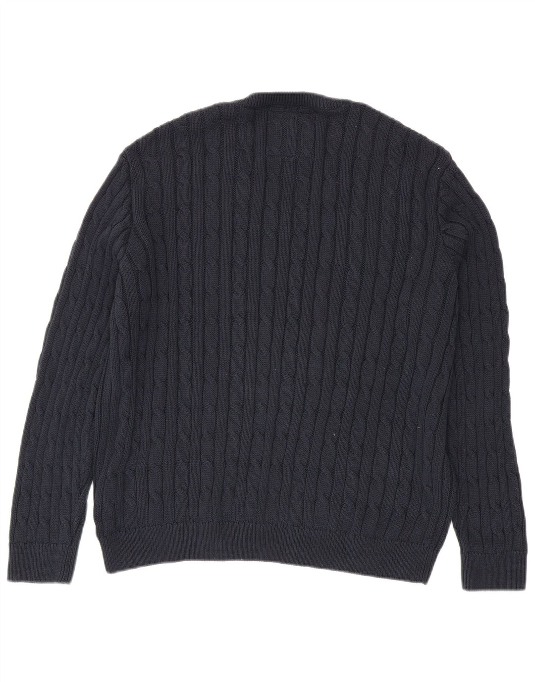 Superdry Womens Oversized V-Neck Jumper Sweater UK 10 Small Navy Blue