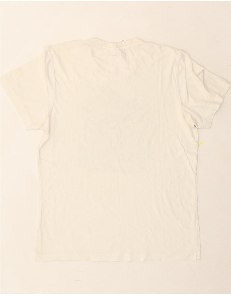 ADIDAS Mens Graphic T-Shirt Top Large White Cotton Vintage Adidas and Second-Hand Adidas from Messina Hembry 