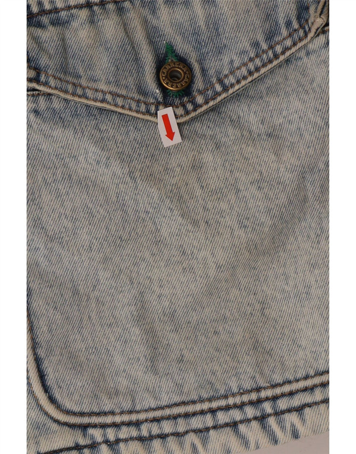 CARRERA Boys Sherpa Denim Jacket 11-12 Years Blue Cotton