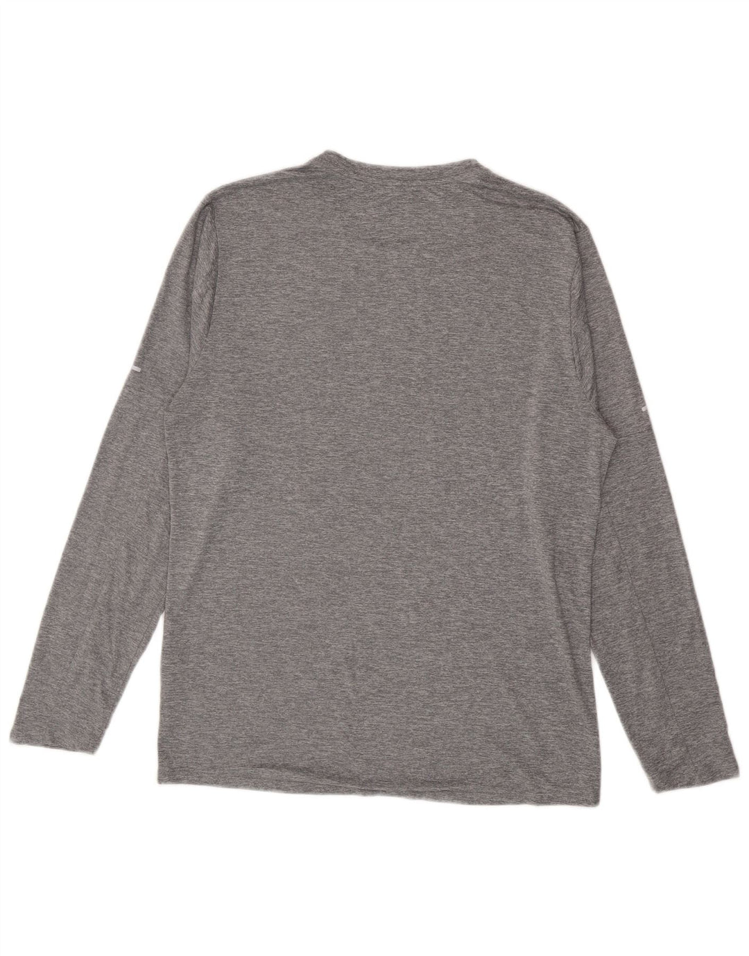 Nike Mens Dri Fit Top Long Sleeve Medium Grey Polyester