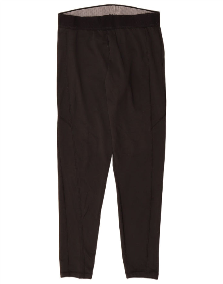 ADIDAS Womens Climalite Leggings UK 12/14 Medium  Black Polyester