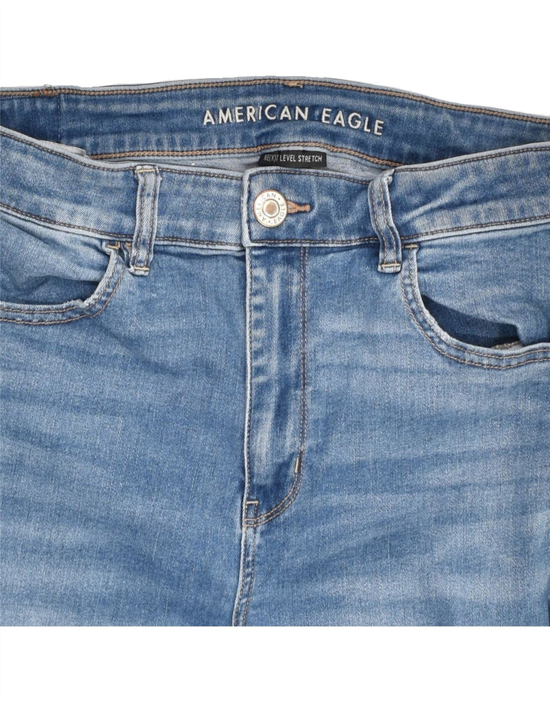 AMERICAN EAGLE Womens Skinny Jeans US 12 Large W30 L28  Blue Cotton | Vintage American Eagle | Thrift | Second-Hand American Eagle | Used Clothing | Messina Hembry 