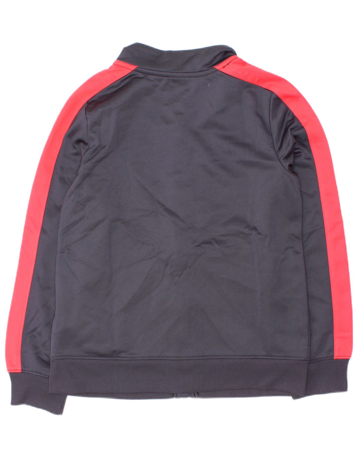 Under Armour Boys Tracksuit Top Jacket 6-7 Years Navy Blue Colourblock