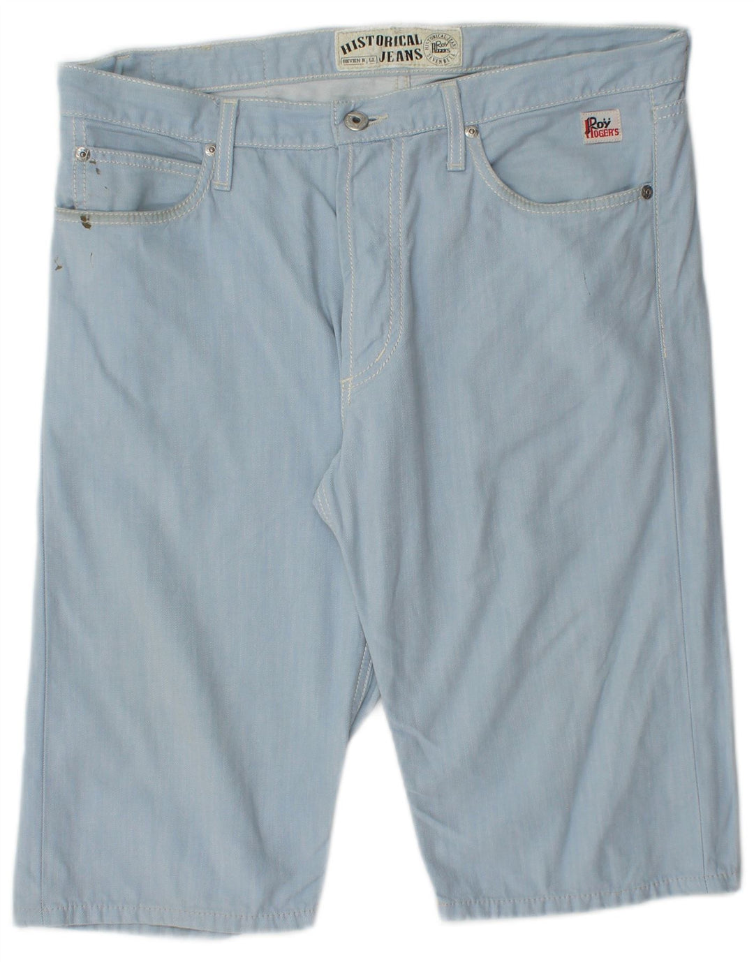 Roy Rogers Mens Casual Shorts IT 48 Medium W34  Blue Cotton