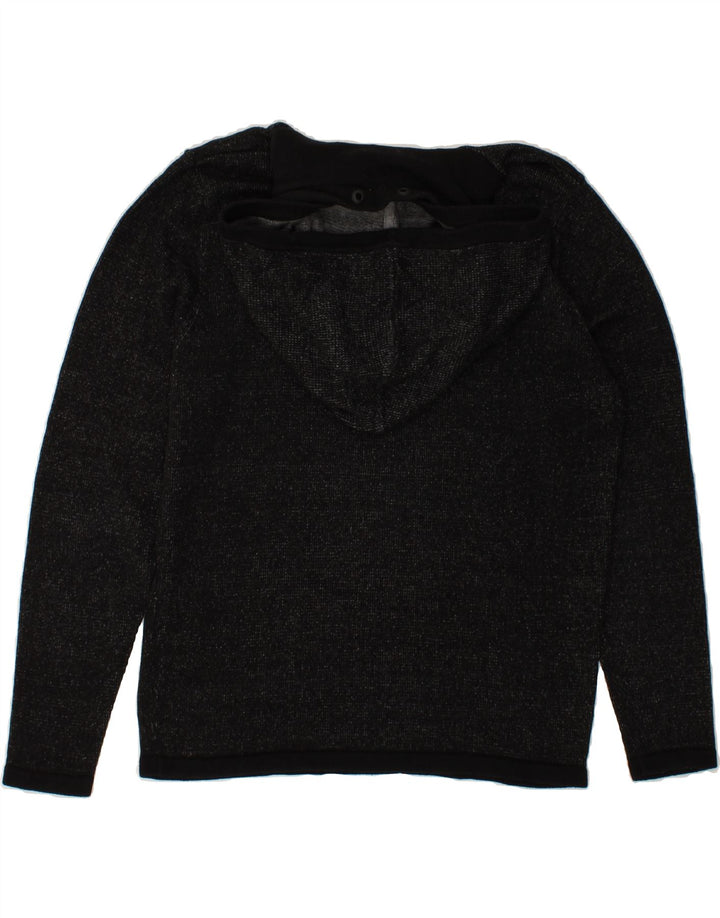 JACK & JONES Mens Hooded Jumper Sweater Medium Grey Flecked Vintage Jack & Jones and Second-Hand Jack & Jones from Messina Hembry 