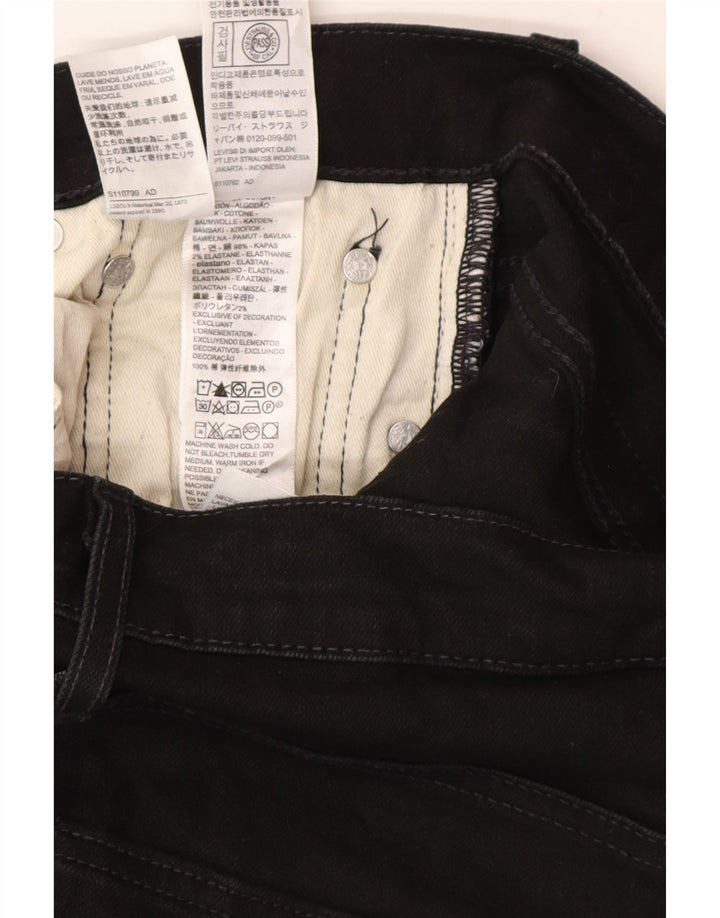 Levi's Mens Slim Jeans W30 L30 Black Cotton