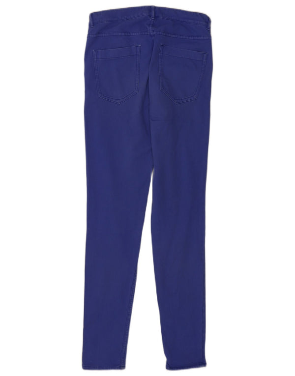French Connection Womens Skinny Casual Trousers UK 10 Small W26 L29 Blue