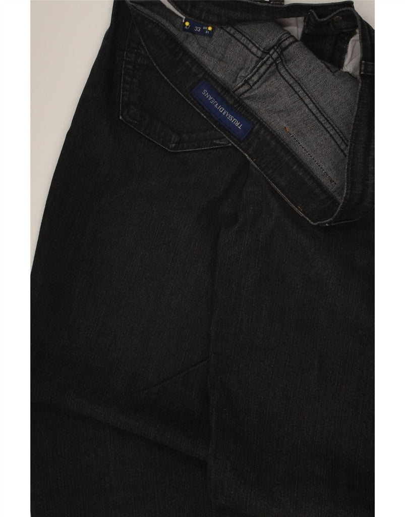 TRUSSARDI Womens Straight Jeans W31 L33 Black Cotton | Vintage Trussardi | Thrift | Second-Hand Trussardi | Used Clothing | Messina Hembry 