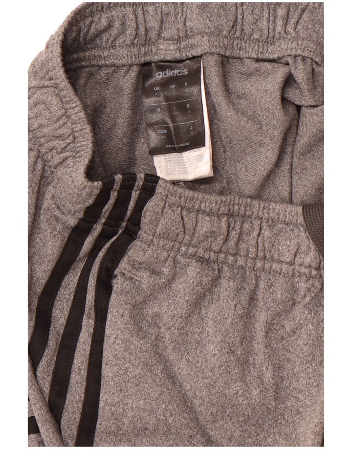 ADIDAS Womens Tracksuit Trousers UK 12 Medium  Grey Polyester