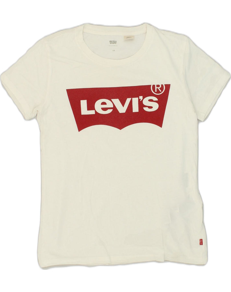 LEVI'S Mens Graphic T-Shirt Top 2XS White Cotton | Vintage Levi's | Thrift | Second-Hand Levi's | Used Clothing | Messina Hembry 