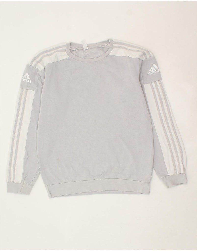 ADIDAS Mens Sweatshirt Jumper XS Blue Cotton Vintage Adidas and Second-Hand Adidas from Messina Hembry 