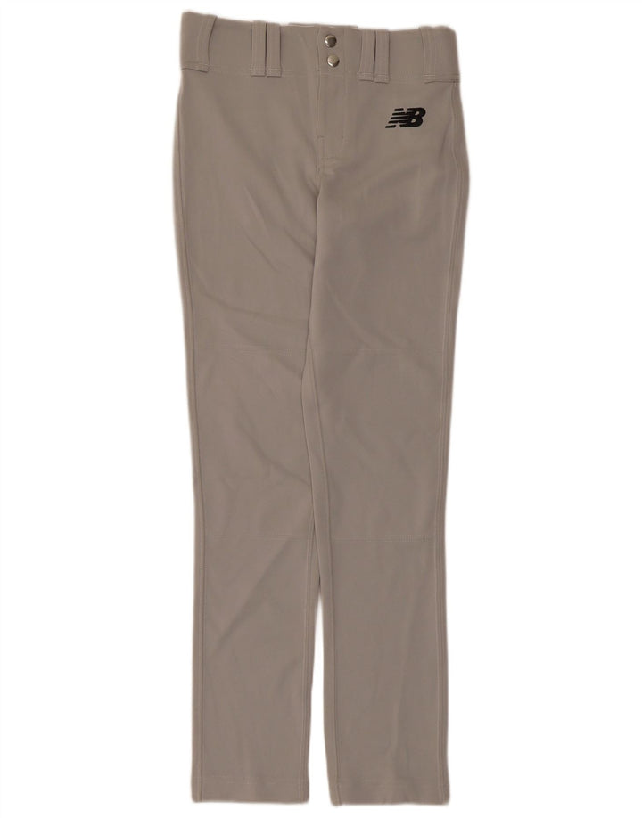 New Balance Boys Slim Casual Trousers 15-16 Years Medium W28 Grey Polyester