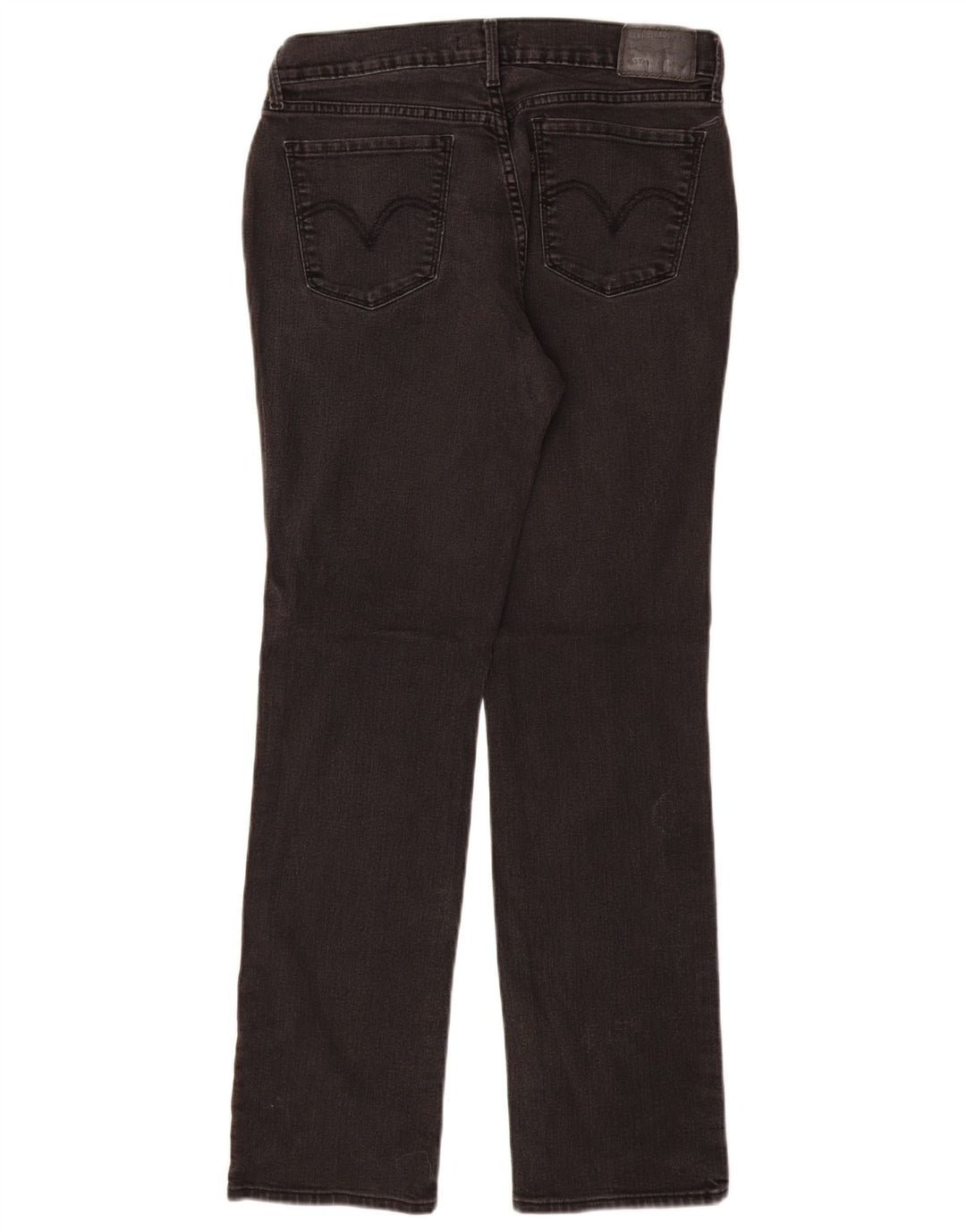 LEVI'S Womens 505 Straight Jeans US 8 Medium W29 L30 Black Cotton