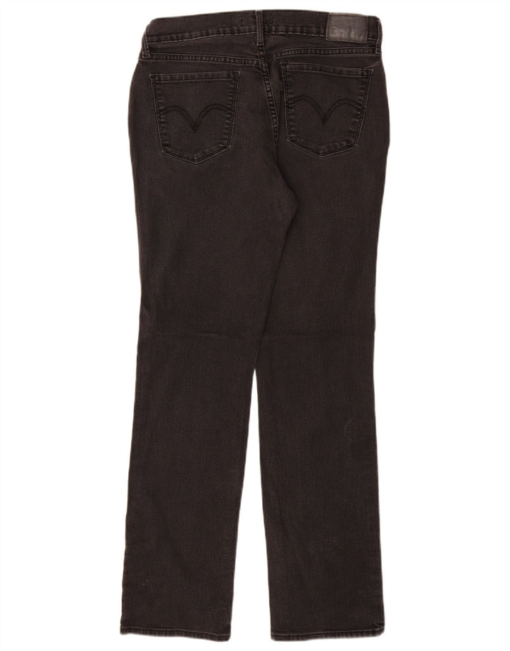 LEVI'S Womens 505 Straight Jeans US 8 Medium W29 L30 Black Cotton