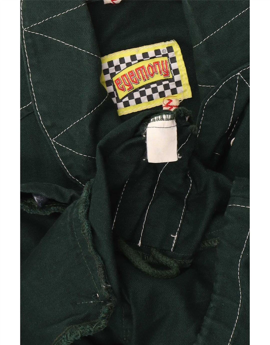 Egemony Mens Graphic Utility Jacket UK 42 XL Green Polyester